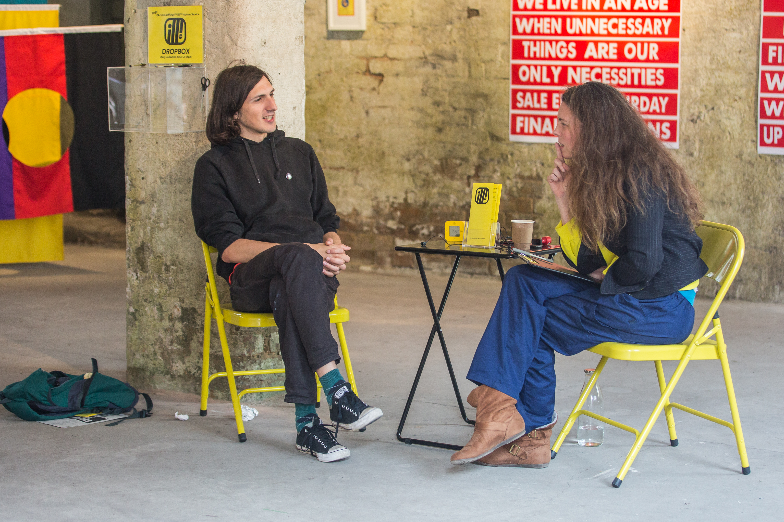 Another successful Pay-What-You're-Worth ill!™ advice session at Hidden Door (photo: Chris Scott)